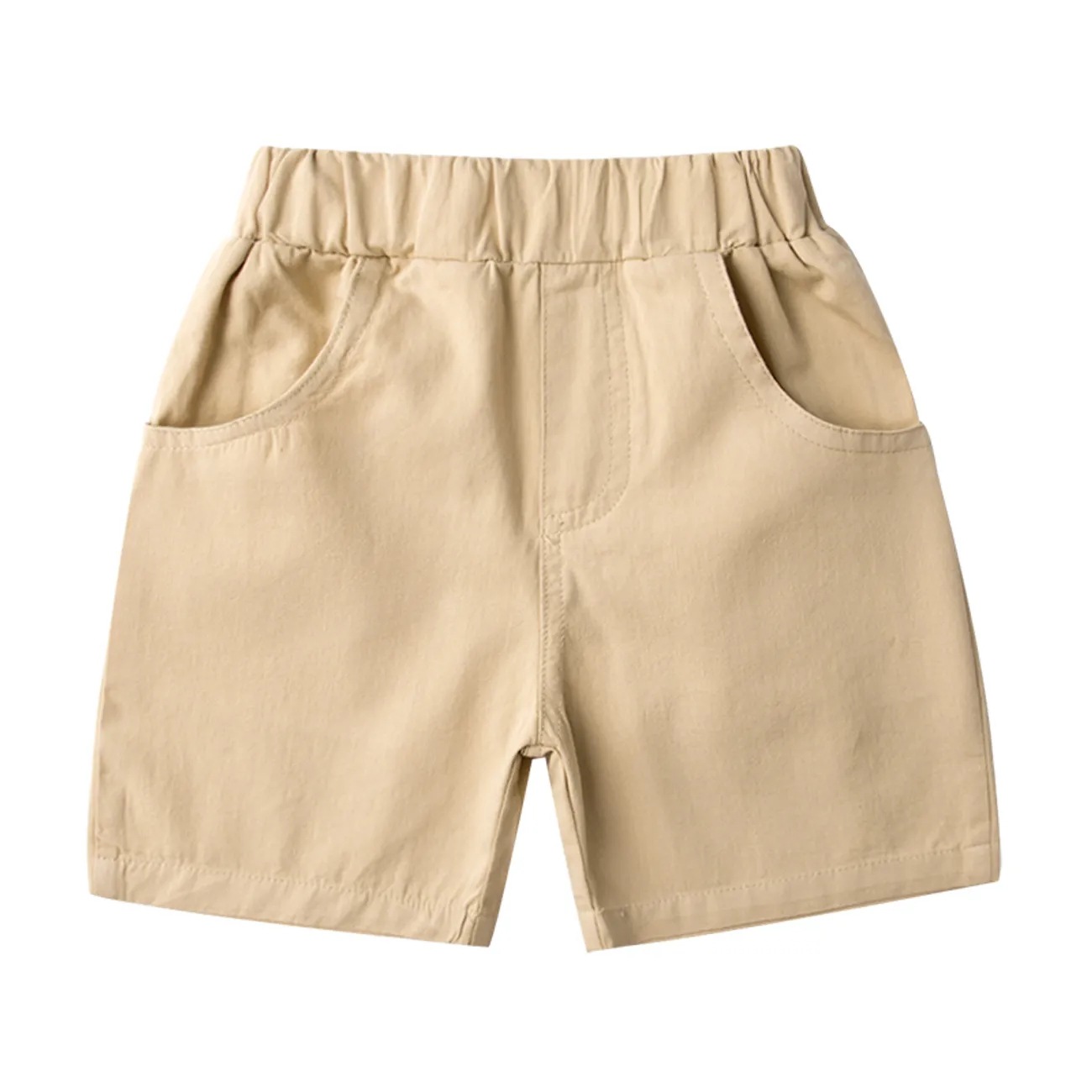 童装工装裤短白底实物图