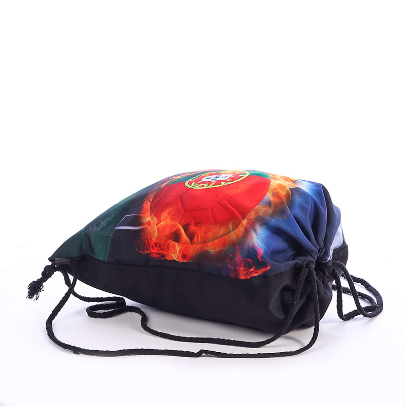 Manufacturers Direct Selling Polyester Cotton Black Football Canvas Bag Bundle Pocket Storage Bag Application Scenario