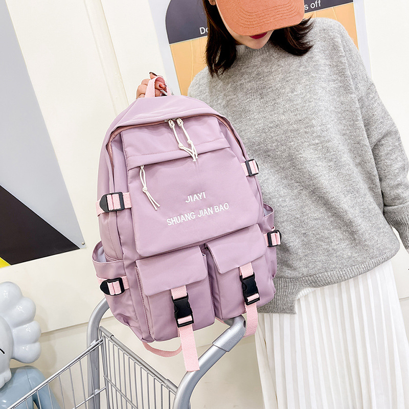 Backpack SchoolBags simple Backpack  Nylon cloth bags Large quantity discount Wholesale customization welcome consulting, ordering! Application Scenario