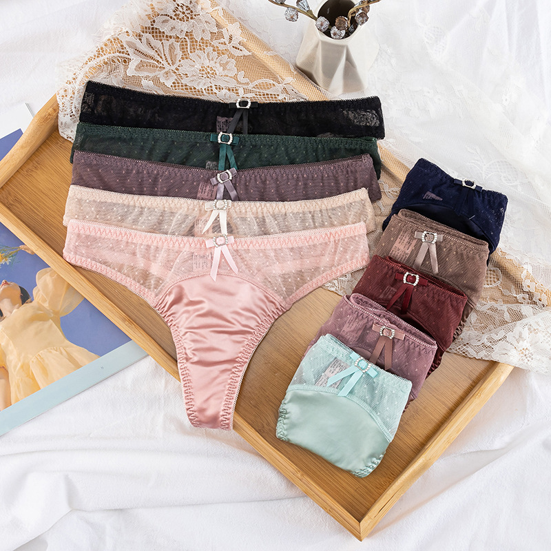 Cross-Border Lace Underwear For Women Sexy Thong T Pants Transparent Lace Sexy Underwear For Women Cotton File Specification drawing