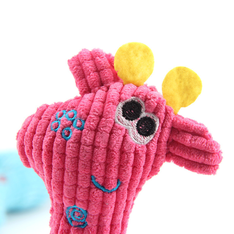 Pet plush toys that can make sounds, corn kernels, deer and dog toys in multiple colors, available for wholesale in stock, direct supply from the manufacturer Specification image