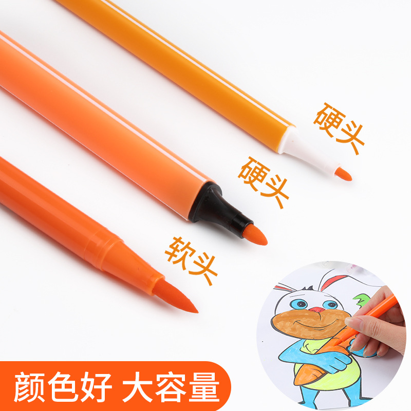Water-washed children's watercolor pens, large capacity for kindergartens, primary school students' art and drawing pen sets, paint seal watercolor pens Application Scenario