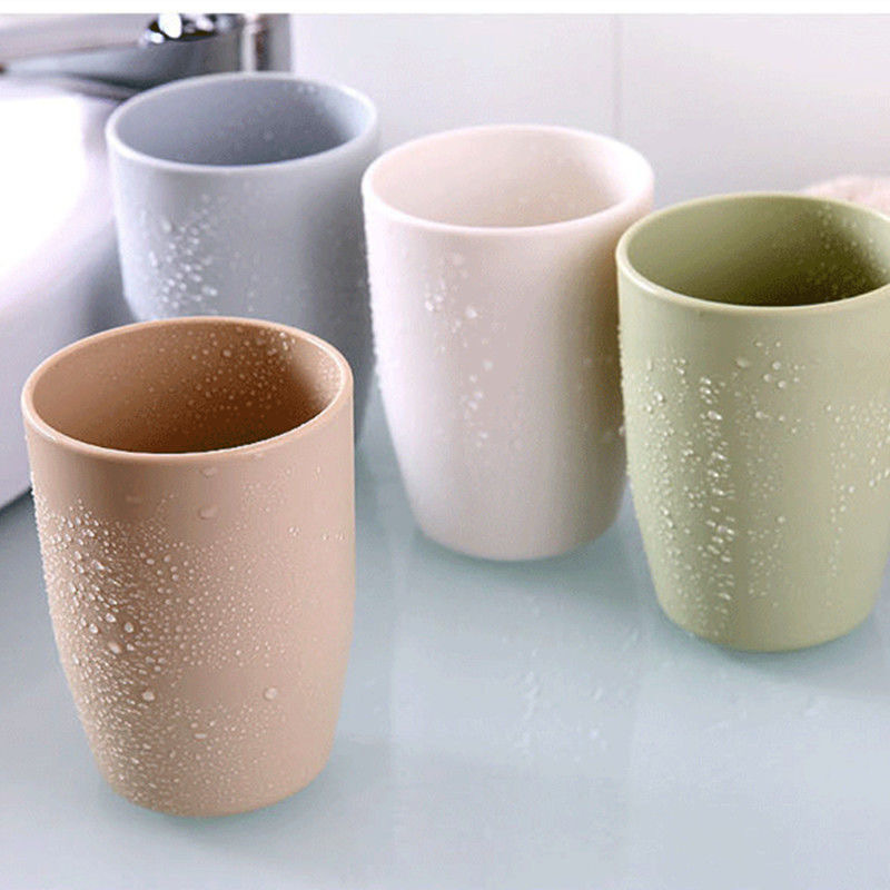 水杯家用杯子情侣学生韩版小麦秸秆吃用水杯漱口刷牙套装创意杯子产品图