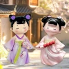 "National Trend Xi 'an Hanfu Girl Cultural and Creative 2024 New refrigerator Magnet Magnetic Birthday Gift Ancient-style doll Creative Magnetic tile. details Picture