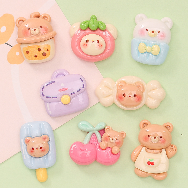 Cute Star Kirby diy cream glue charger case, phone case, hair accessory, hair clip, resin accessory material pic 14