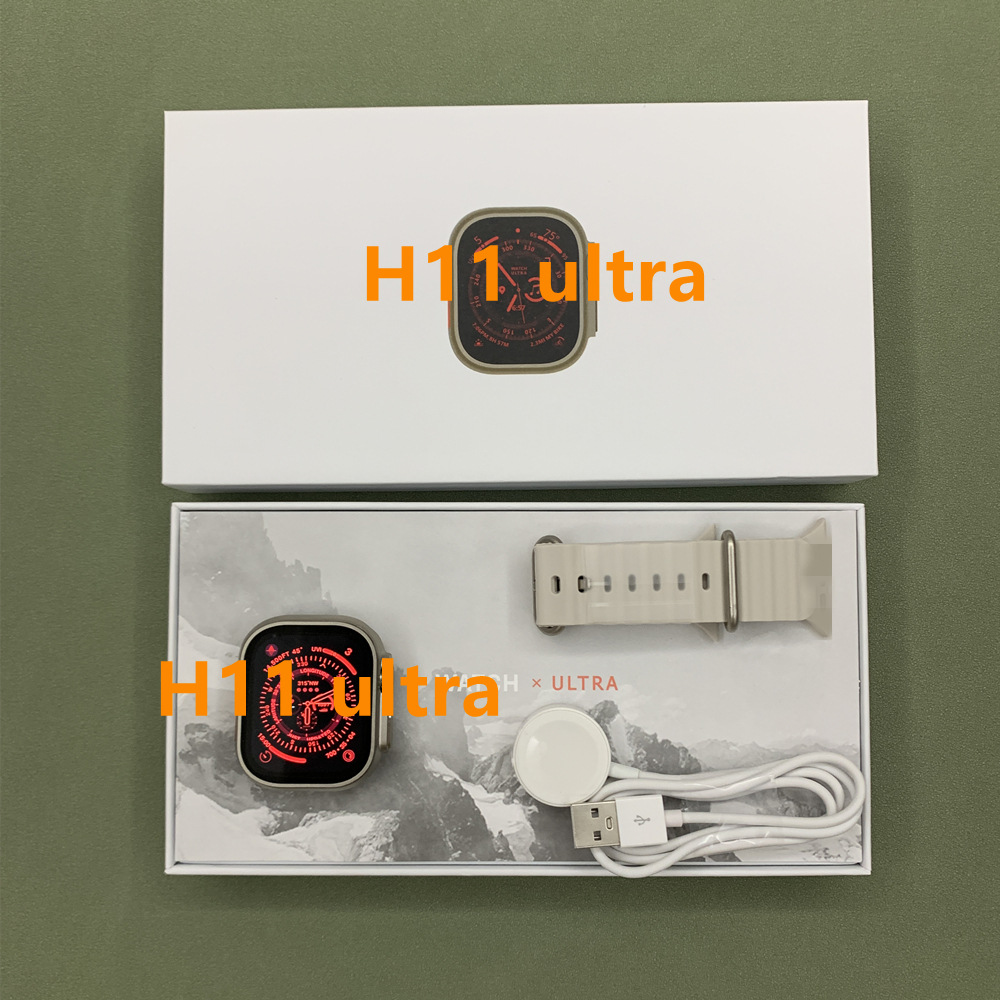 Transfronterizo nuevo H11ultra inteligente bluetooth llamada reloj NFC wireless cargador S8 versión deportiva huaqiang norte 49mm Specification image