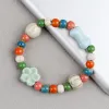 Jingdezhen New Chinese-style ethnic ceramic bone bracelet is a versatile gift for students and a traditional Chinese artistic bracelet Specification image