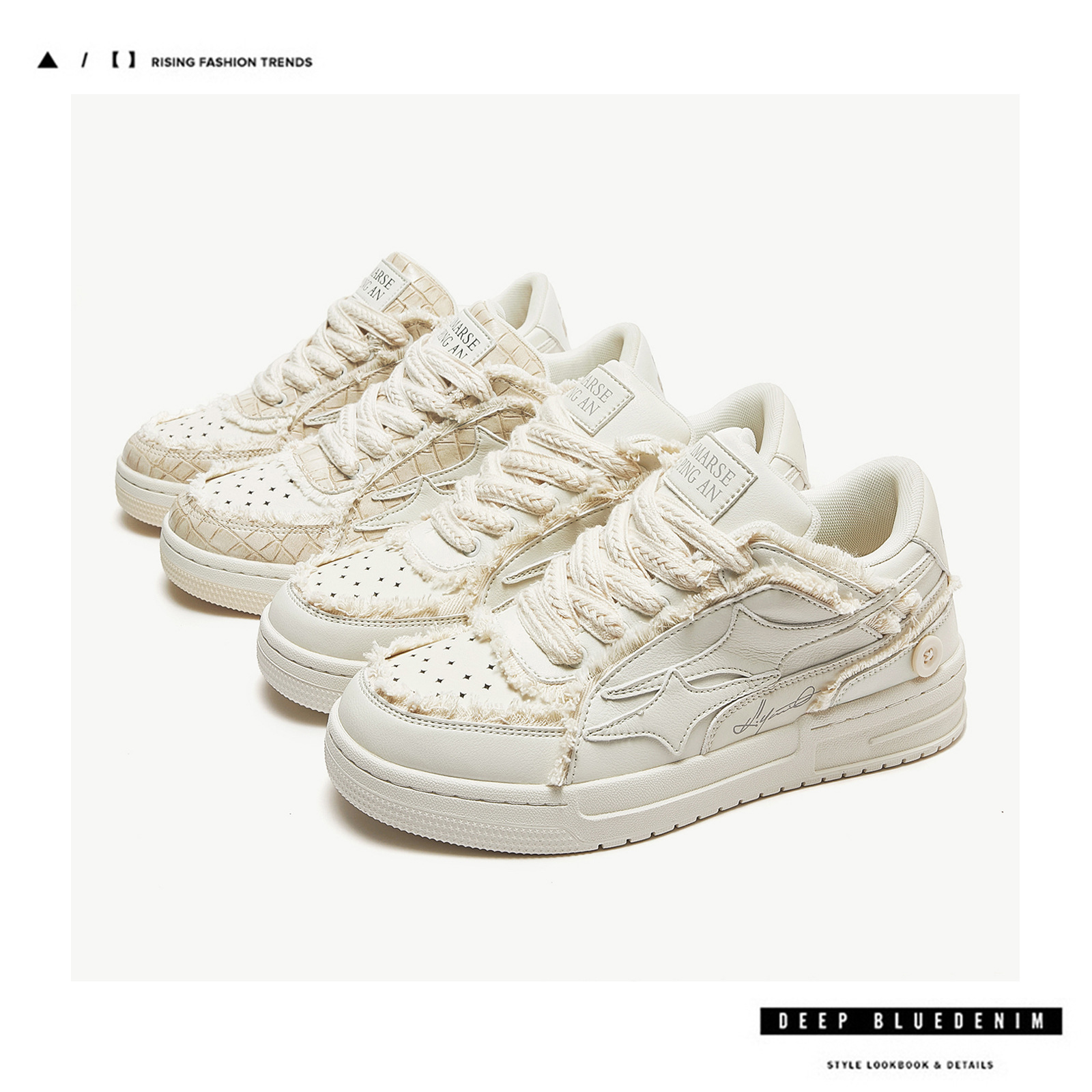 Guangzhou shoe trend brand men's shoes, men's trend shoes, Korean-style casual shoes, breathable white sneakers, men's board shoes, men's and women's couple shoes Application Scenario