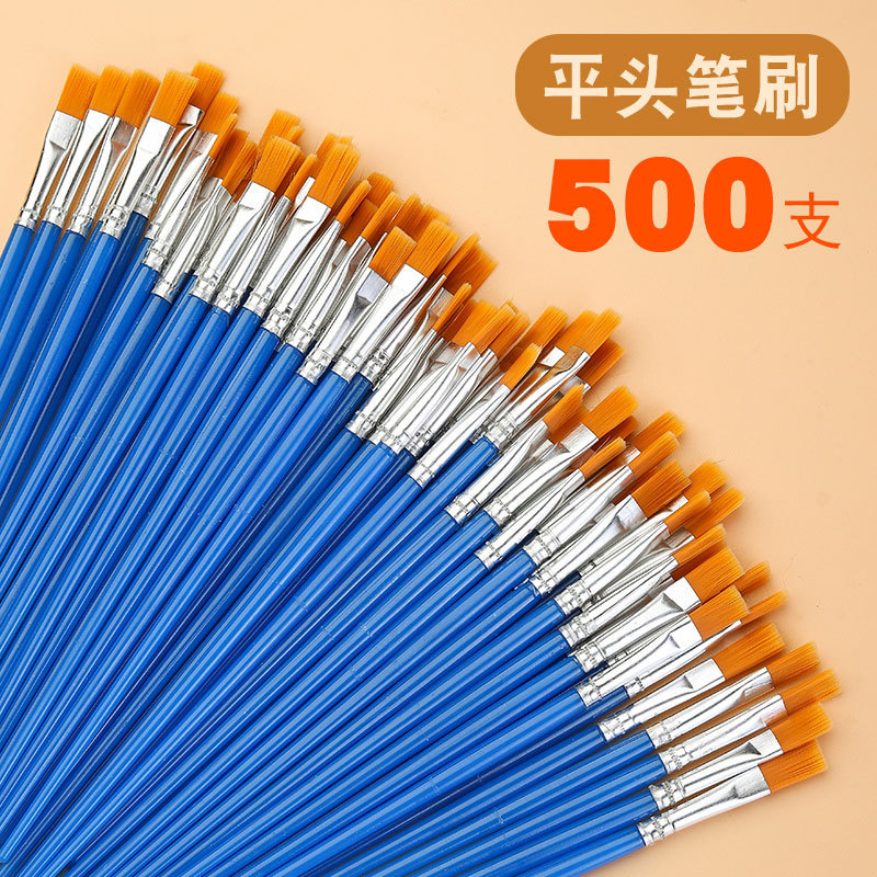 Wholesale children's nylon digital oil painting brushes, graffiti coloring paints, painting brushes, kindergarten line drawing and outlining pens, watercolor powder details Picture