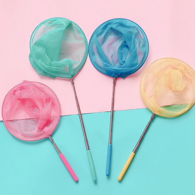 Factory direct stainless steel telescopic fishing net children fishing net butterfly dragonfly fishing lobster tadpole net Specification drawing
