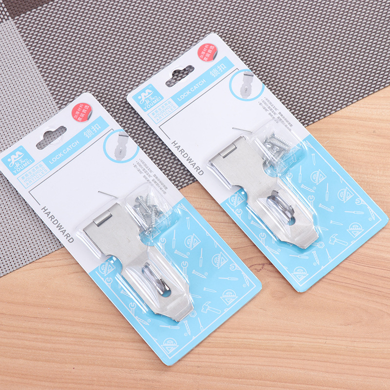 Stainless steel door lock padlock hardware accessories household daily doors and Windows hanging buckle stall sources