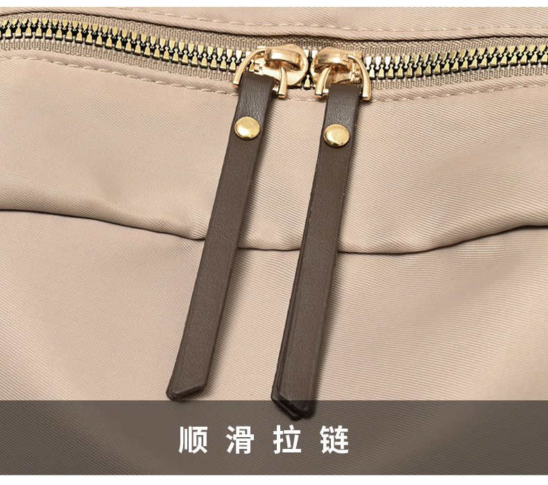 2025新款女士双肩包大容量轻便休闲旅行背包尼龙简约通勤学生书包详情30