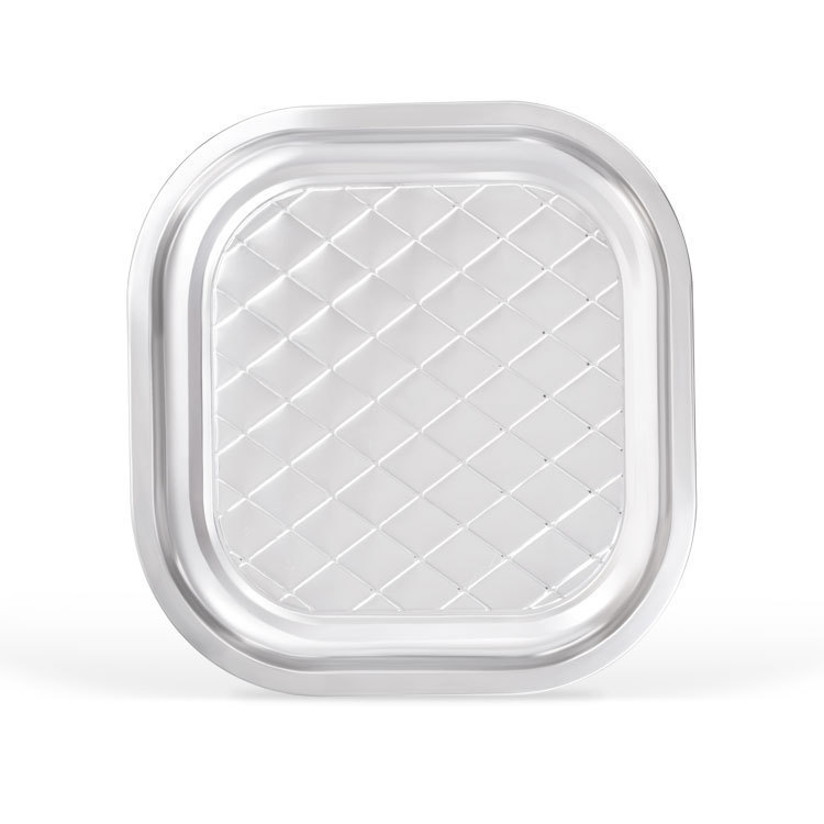 Special Hotel Thickened Square Tray Home Dining Plate Stainless Steel Square Plate Plate Manufacturers Wholesale Hotel