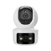 Camera monitoring, dual-screen wireless wifi home monitor, remote mobile phone with voice, 360-degree night vision Item Picture