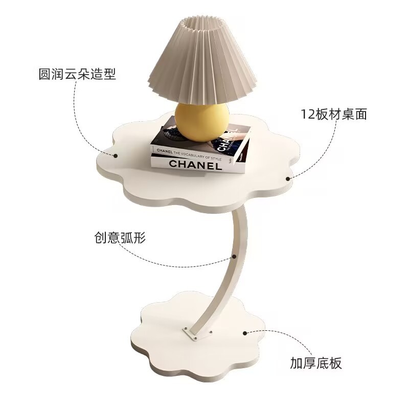 Sofa side table, movable coffee table side cabinet, home living room side table, mini corner table, square table, small coffee table, storage rack Application Scenario