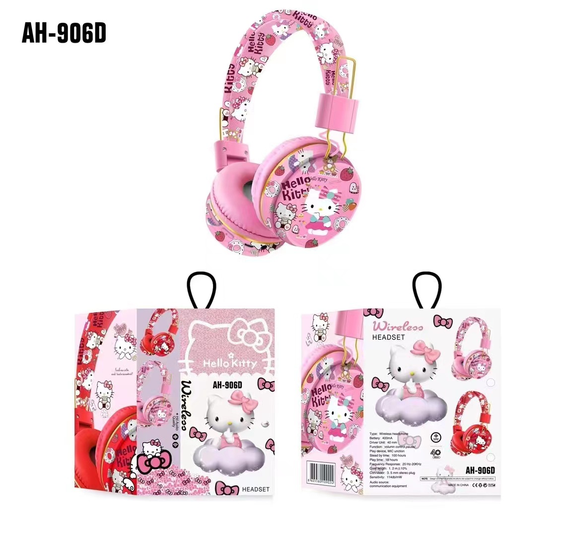 AH-906/卡通蓝牙耳机/无线头戴式耳机产品图