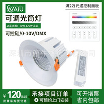 RGBW Full color LEDCOB downlight/spotlight DMX512 dimming day downlight 50W60W80W100W120W