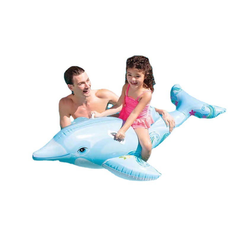 intex 58535 跨境充气水上玩具水上用品成人海豚坐骑戏水玩具详情图5