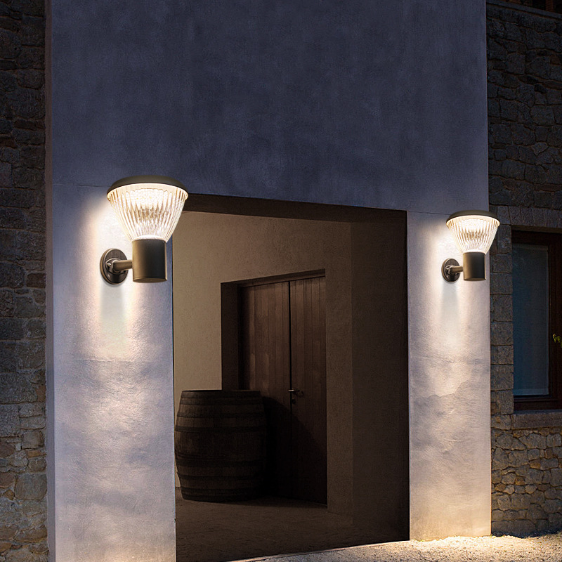 Cross-Border Led Solar Wall Light Garden Light Outdoor Waterproof Garden Villa Wall Terrace Balcony Wall Light Specification drawing