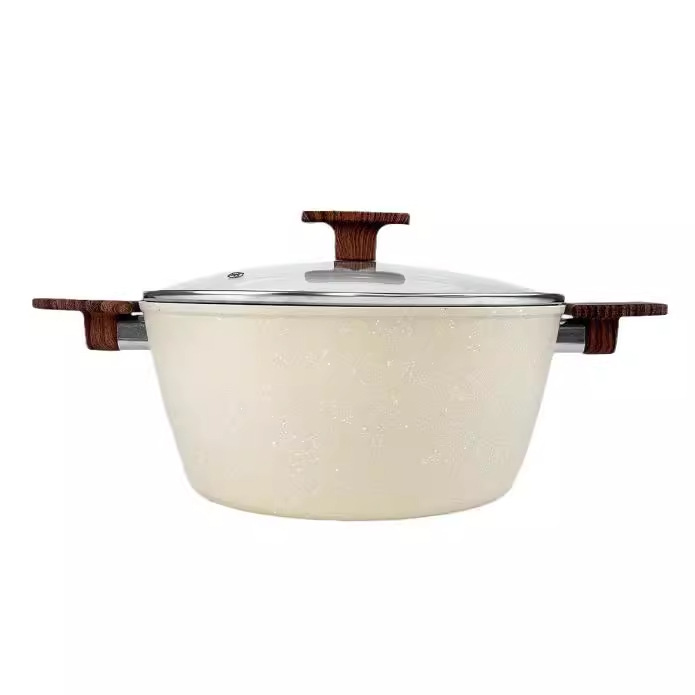 Cooking Big Emperor Pan Household Xj33bt Double Ear Soup Pot Set With Cover Non-Stick Frying Pan Instant Noodles Breakfast Fried Egg Auxiliary Food Pan