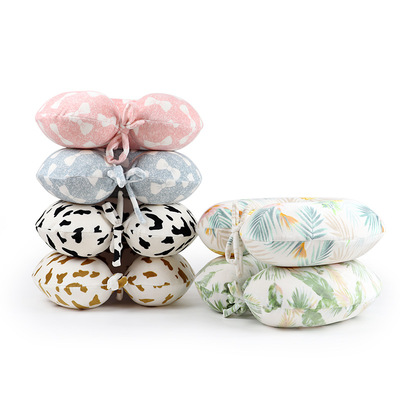 New Memory Cotton U-Shaped Pillow Pillow Printed Memory Cotton Set Travel Nap Neck Support Cushion Can Be Ordered
