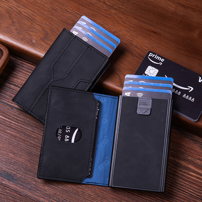 Factory Direct Sales Of New Anti-Theft Money Swiping Bags, Fashionable And High-End Credit Card Boxes, Aliexpress Best-Selling Card Bags And Bank Card Holders details Picture