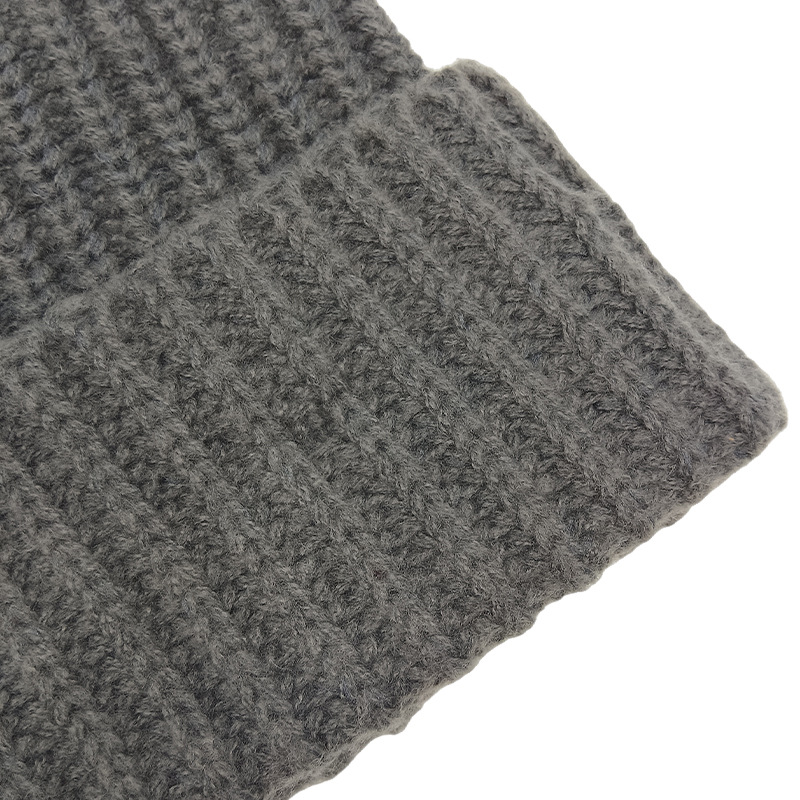 Thick Line Autumn And Winter Light Plate Knitted Hat Autumn And Winter Men And Women Warm Thick Cold Hat Can Be Formulated Logo Woolen Hat Specification drawing