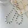 A high-quality, retro Chinese-style shell pearl natural stone necklace collarbone chain with a unique design sense and a versatile style details Picture