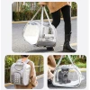 Pet bags, portable bags for going out, multi-purpose transparent space capsule hand-held cat bags, large-capacity two small cat backpacks Application Scenario