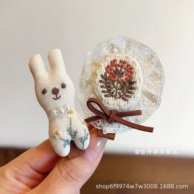 秋冬小兔子宝宝发夹儿童发饰小女孩刘海碎发侧边夹子发卡女童头饰详情10
