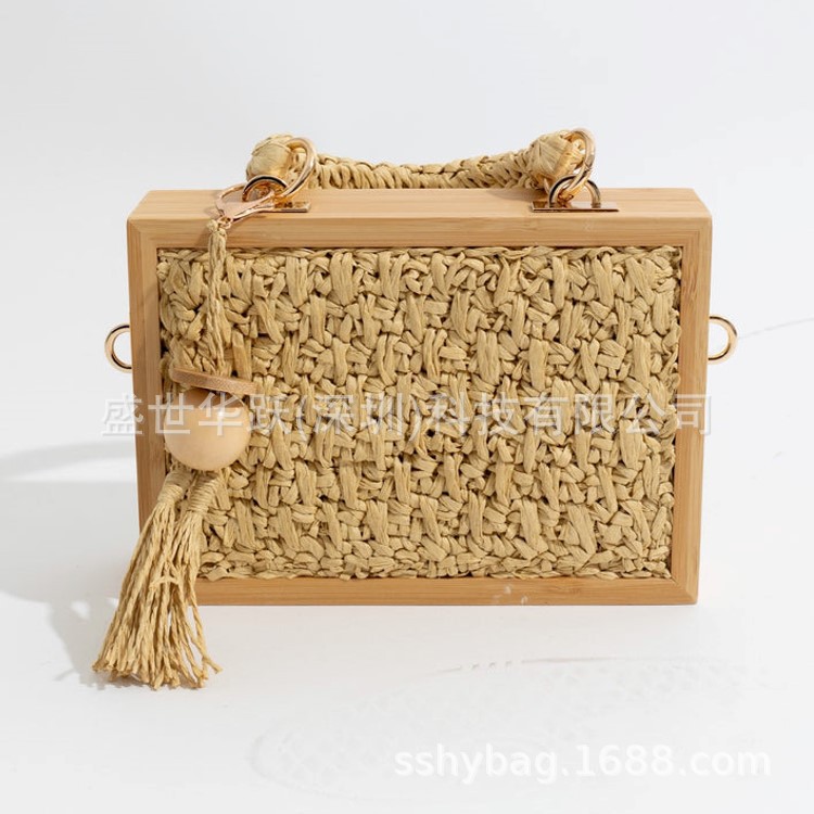 草编包/包包儿童草编时尚/编织/编织包女草编文艺/草纸绳工艺品包细节图