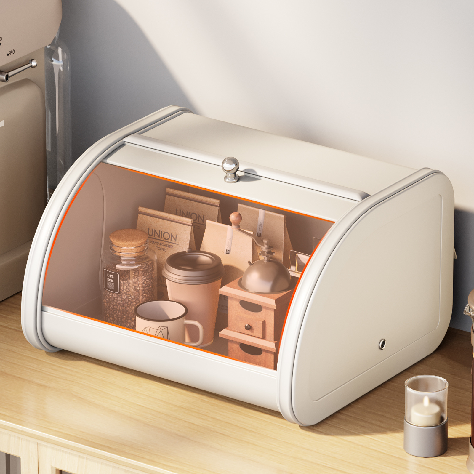 Simple Desktop Mask Storage Box Key Entry Door Snack Shelf With Cover Cosmetics Shelf Household Specification drawing