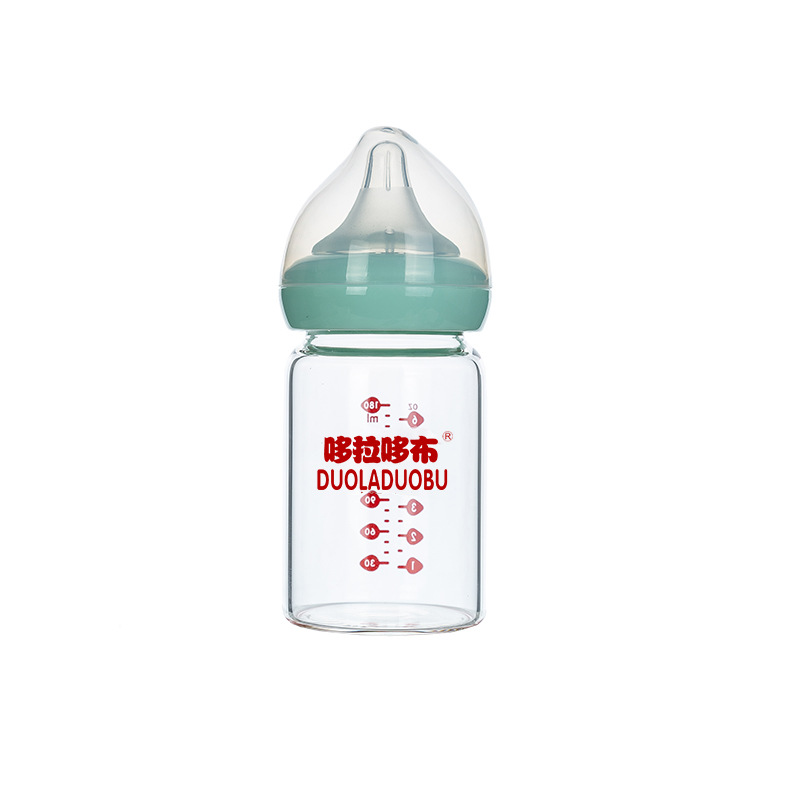 哆拉哆布宝宝宽口径奶瓶180ml婴幼儿高硼硅玻璃奶瓶婴儿奶瓶6442详情图3