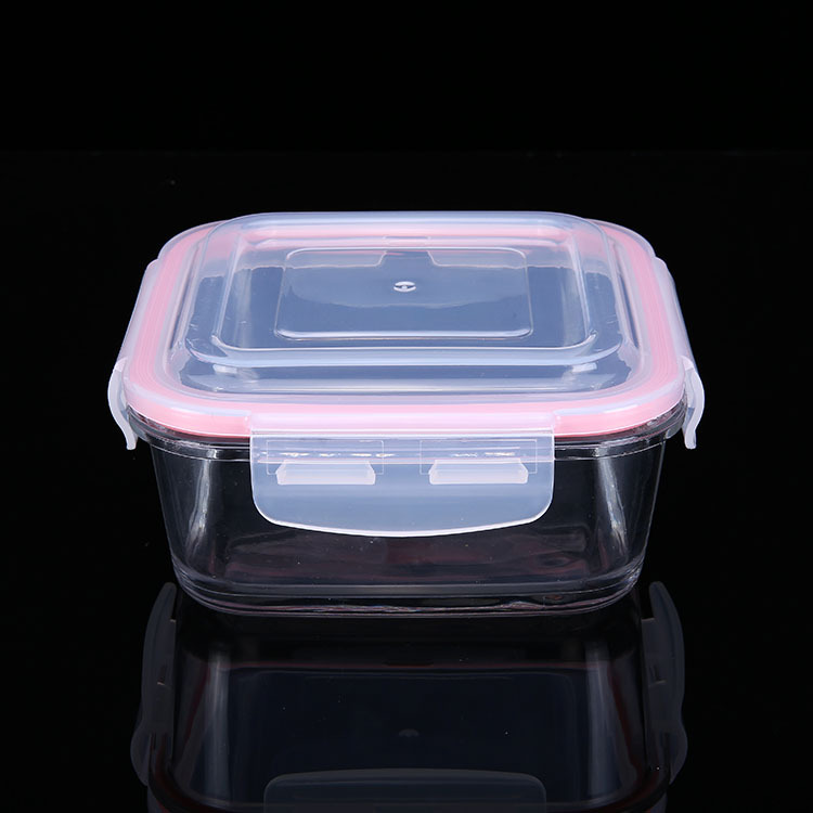 批发现货方形矩形玻璃饭盒上班族便当餐盒分隔微波炉餐具精美包装