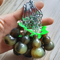 1 yuan horn gourd gourd key chain green leaf gourd pendant temple fair trade fair popular style