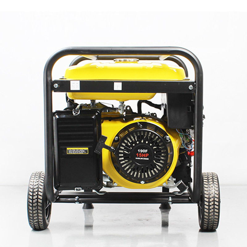 Small Gasoline Generator 5Kw Electric Start Single Phase With Wheeled Generator Set Household Portable Generator Application Scenario