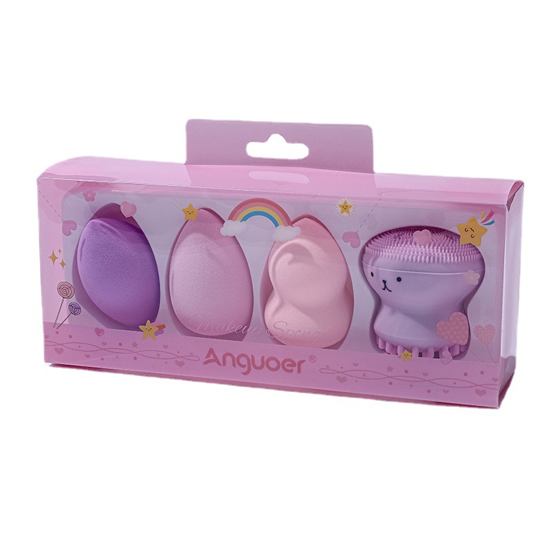 Foreign Trade Hot Makeup Eggs Super Soft Do Not Eat Powder Sponge Powder Puff Octopus Face Brush Cross-Border Makeup Eggs Item Picture