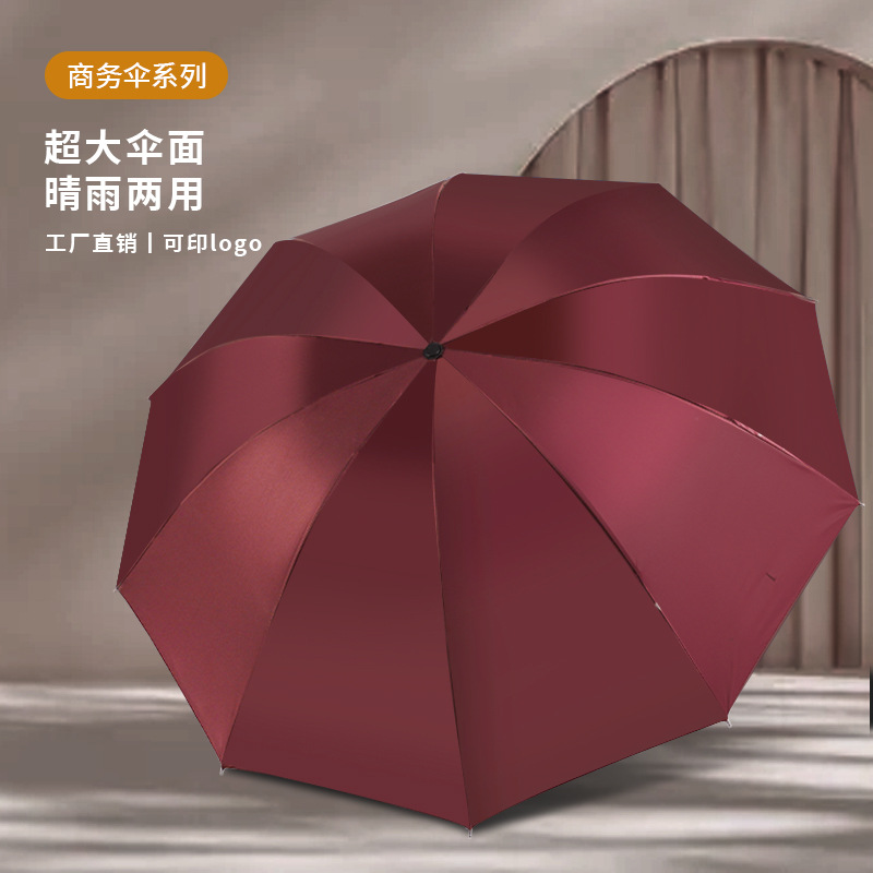 المظلات العشرة الكبيرة الحجم عبارة عن مظلات للأعمال التجارية للرجال والنساء Specification image