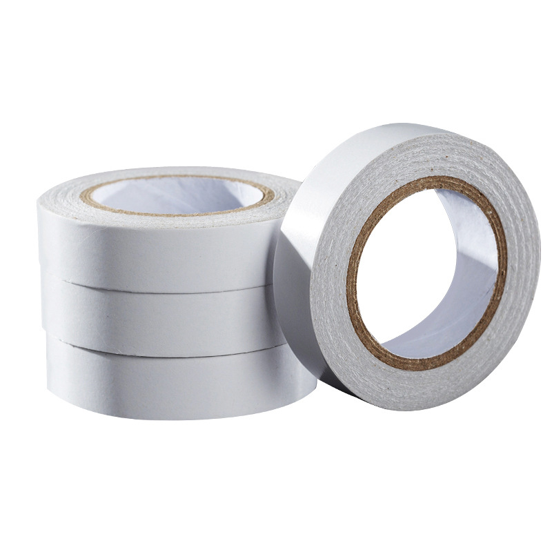 厂家直供高粘度热熔双面胶学生白色手撕强力双面胶带透明强力胶带