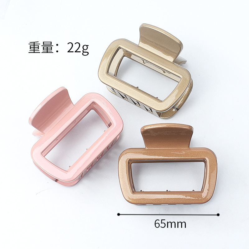 Instagram Geometric Cutout Hairpin Personality Trend Back Head Hairpin Shark Clip Grab Clip Fashion Commuter Hair Accessories Item Picture