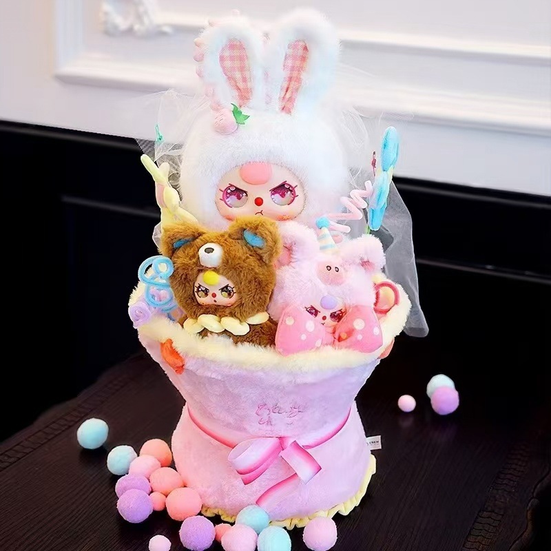 【店铺热门】babythree娃三岁新品专场520花束手办潮玩礼物公仔