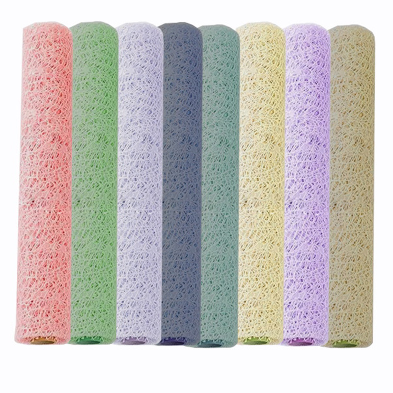 Airplane mesh paper flower packaging materials, empty mesh flower bouquet packaging, hard gauze ornaments, shaping and decorative flower paper Item Picture