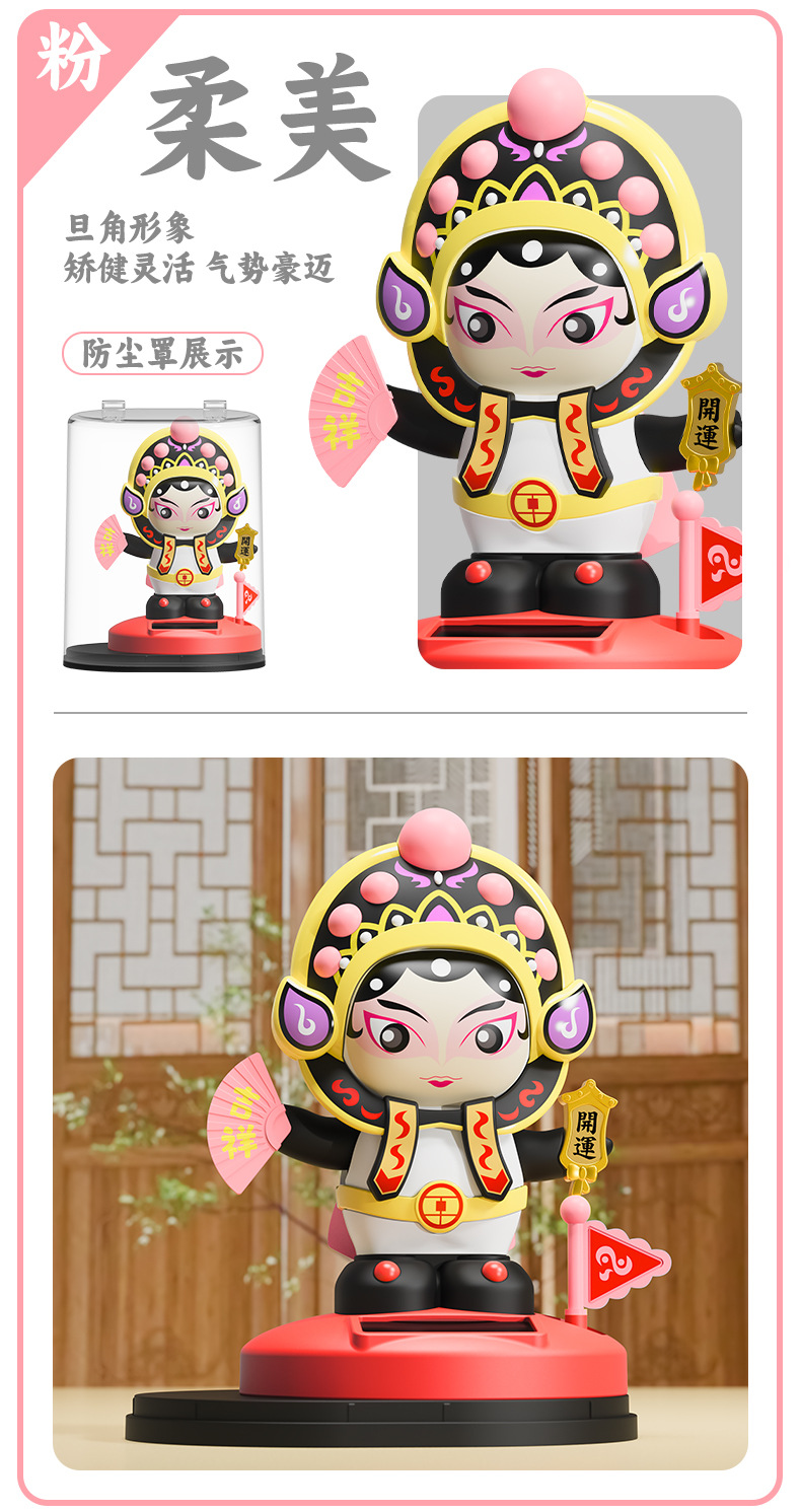New national treasure cultural dolls, Beijing-Sichuan Opera figurines, 5-inch facial masks, Chinese characteristic figurines for gifting, and trendy souvenirs pic 6
