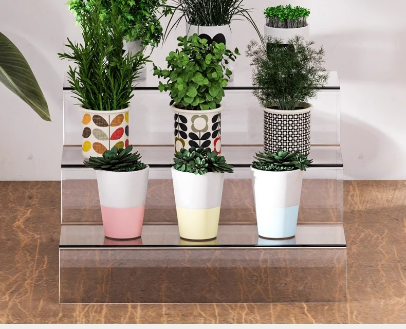 亚克力阶梯式展示架透明直播陈列架多层手办盲盒立牌台阶收纳置物详情12