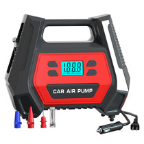AC/DC family car dual purpose car air pump Double cylinder 12V electric pump portable tire car air pump