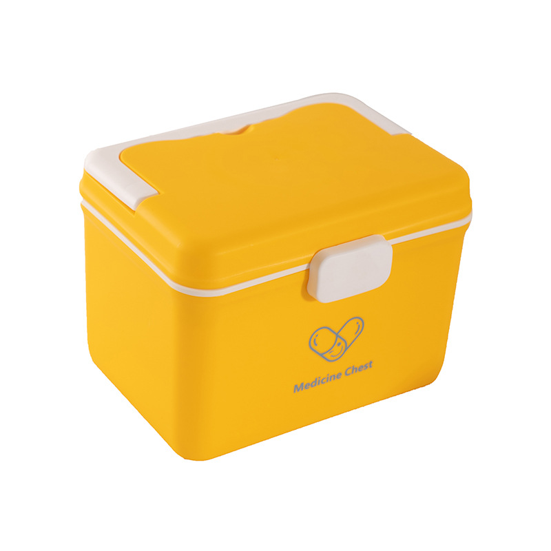 Family double-layer medicine box, large-capacity medicine box, emergency medical care and medical storage, plastic medicine box storage box Item Picture