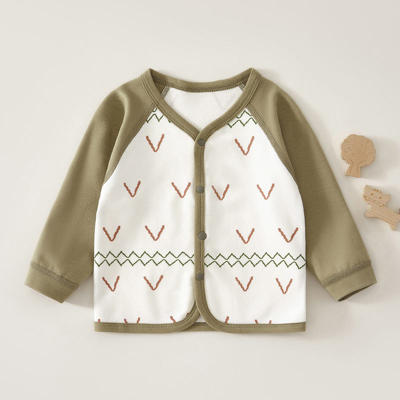 男女童上衣纯棉对开衫2024秋秋新款中小童外出宝宝小外套百搭超萌