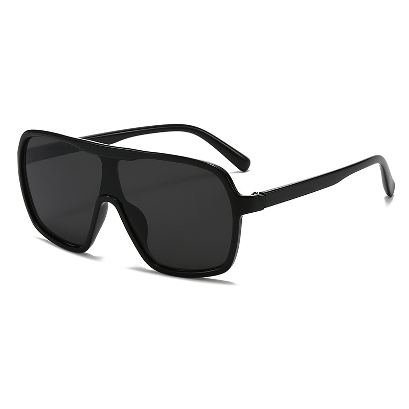 欧美时尚小香风墨镜女显气质个性一体镜户外男骑行防晒护目太阳镜