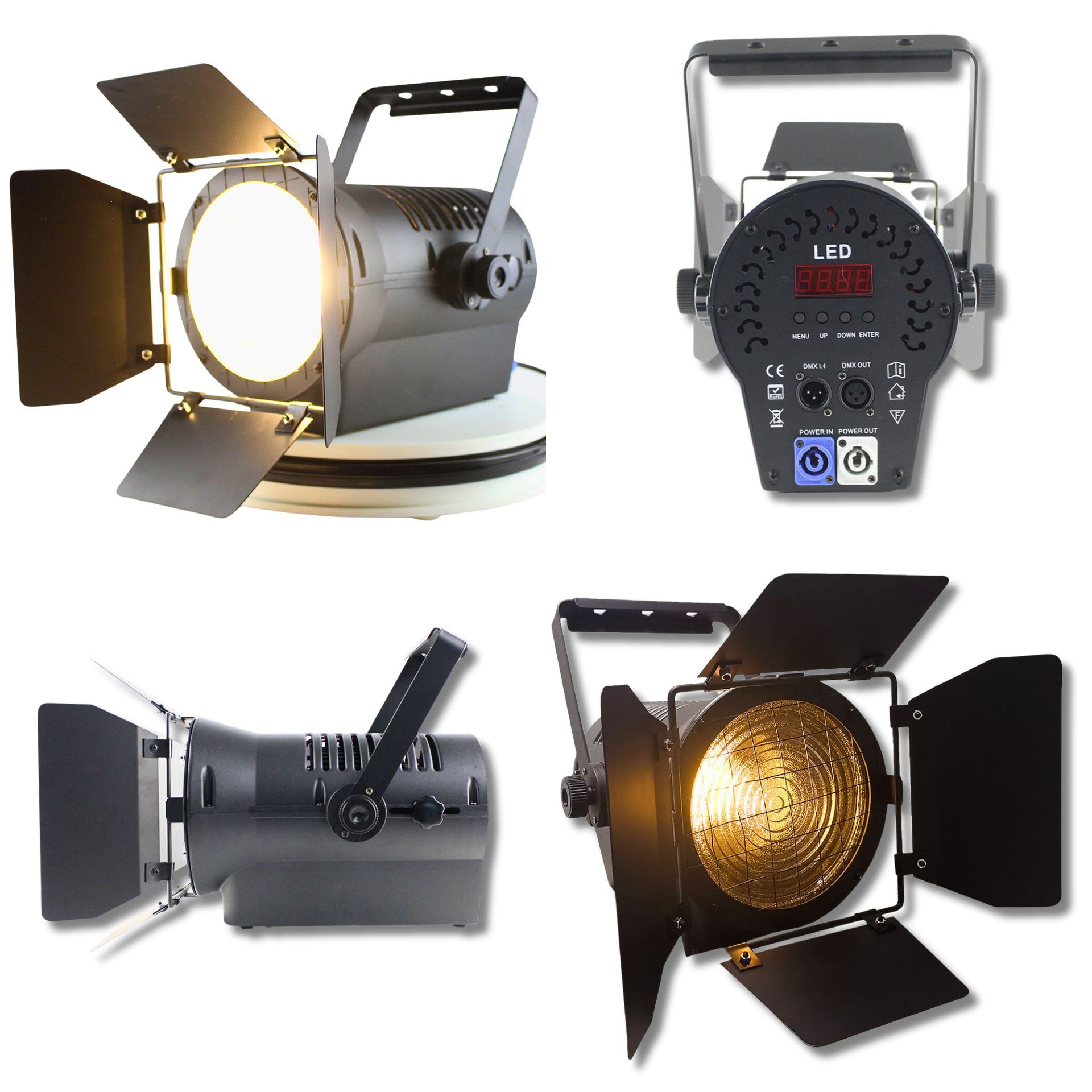 Stage Dmx High-Power Strobe Led Spotlight Outdoor Performance Stage Special Effects 200W Film Spotlight Application Scenario