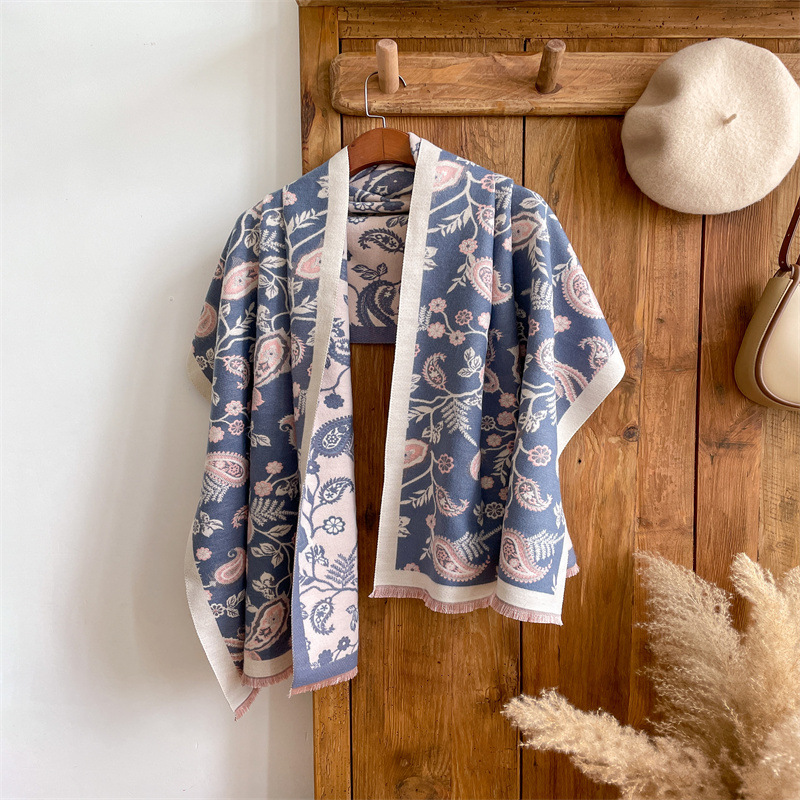 2023 New Imitation Cashmere Scarf Autumn And Winter Warm Scarf Korean Version Long Shawl Spot Wholesale Winter Thickening details Picture
